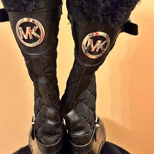 Mk black.rain boots